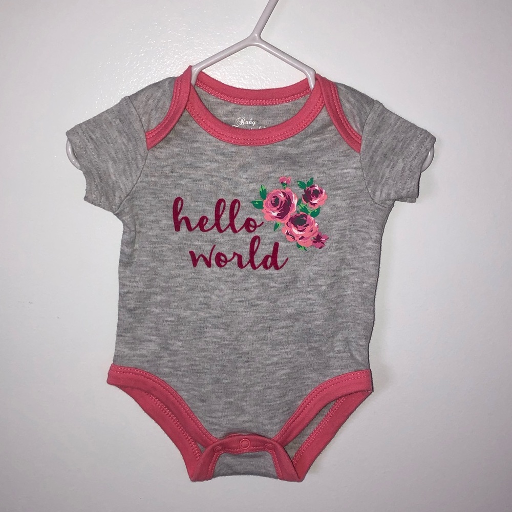 🌹pink and grey bodysuit